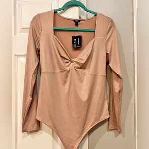 Womens Express pink bodysuit size Large